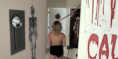 Big Dick Trick or Treat for Horny Step Sister