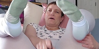 Sheer Tights, Socks and Dildo Play
