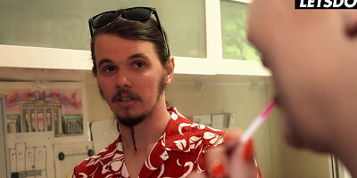 StepSisters Barbara & Daphne Getting Rammed At The Hostel By Strangers Full Scene