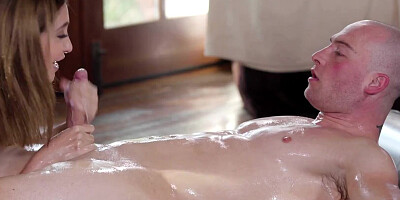 NuruMassage Jane Wilde got Smashed by Client's Stepbrother