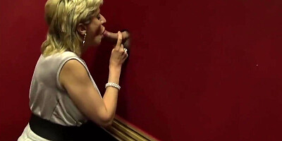 Busty British Mature Lady Sonia Visits a Gloryhole