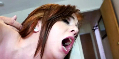 Busty redhead teen Mary Jane gets creamed by an old guy