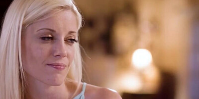 Pleasurable lesbian pussy licking between blonde and brunette girlfriends