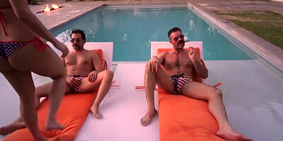 A Hot Wet Hardcore American Fucking Orgy in the Backyard