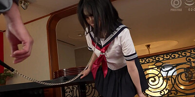 Korean doll wraps her hairy cherry around lucky mate's willy