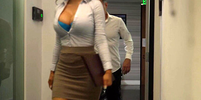 Big Tits MILF Helps Co-worker Release Stress - Jasmine Jae