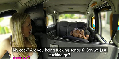 FemaleFakeTaxi Busty Blonde Creampied by Criminal after Blowjob