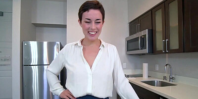 Caring mommy Olive Glass gives a POV blowjob to her well-hung stepson