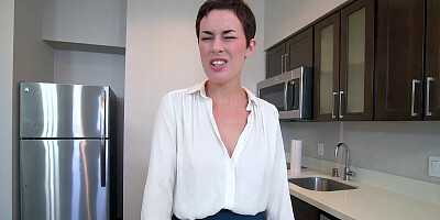 Caring mommy Olive Glass gives a POV blowjob to her well-hung stepson