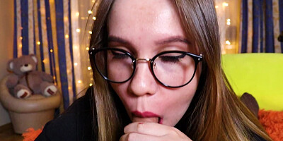 Instead of watching a movie, a good blowjob