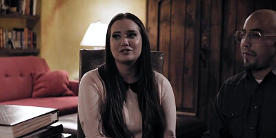 Chubby brunette Gia Paige is brutally fucked by a rough man