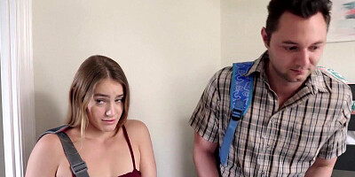 POV busty young broad reached a peak while being intimate with her stepbro
