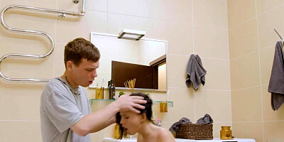 Busty babe gets jizz all over those boobs after being screwed