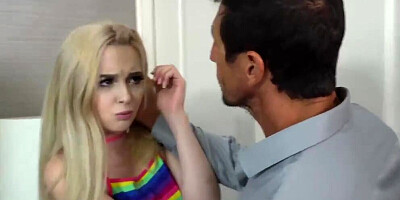 Blindfolded Stepdaughter Home-schooled w Penis