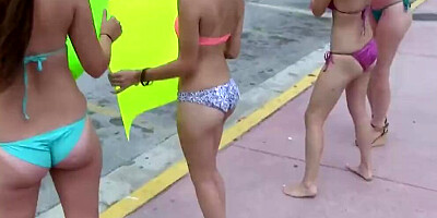 Daisy Haze, Daisy Summers and Layla Adams are fucked outside