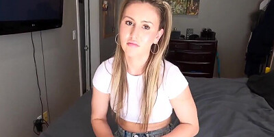 Foxy girl Paige Owens gets a hard cock in this POV-style video