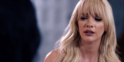 Blonde and ebony babe in a steamy interracial lesbian scene