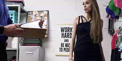 Skinny MILF is strip-searched and viciously banged by a mall cop