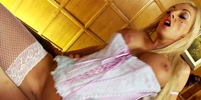 Two masked girls let a horny guy lick their hard nipples before they started sucking his hard dick and get fucked in different positions until they reach orgasms.