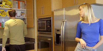 Blonde teen Haley's obsessed with her stepdad's cock