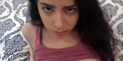 Beautiful Latina girl Angel Gostosa gets bonked in this POV video