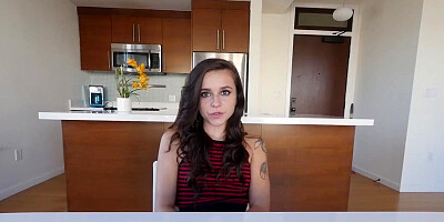 Kharlie Stone sucks a massive cock and enjoys hard fucking
