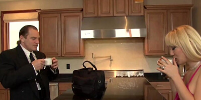 MILF Nicki Hunter Gets Fucked On The Kitchen Floor