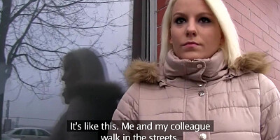 Public Agent Hot Blonde Lucy Shine Takes Cash for Sex