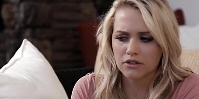 Lustful blonde girl easily seduced her daddy's friend into having passionate sex