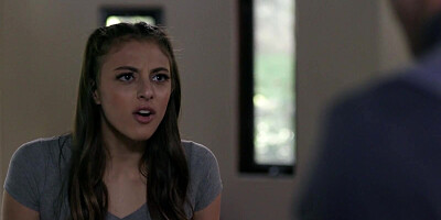 After a good spanking, the teen girl had to blow her stepdaddy