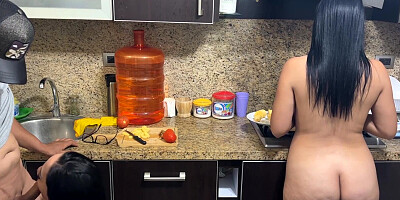 My Milf and my Mature are the same and they both like to cook in Bikinis