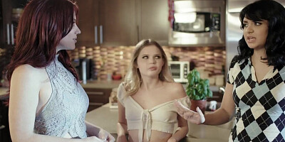MOMMY'S GIRL - Naughty Coco Lovelock Gets Deep Fingered Hard By Horny MILF In Front Of Stepsister