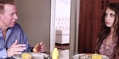 Family Hook Ups – Elena Koshka Distract her Stepdad with her Tight Teen Body