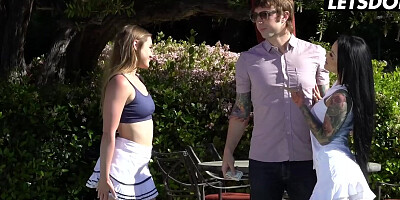 Cheating Husband Fucks Sexy Neighbors Katrina Jad & Kenzie Madison - SCAM ANGELS