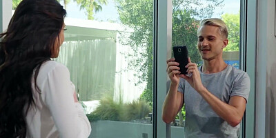 Cougar Silvia Saige is being fucked by two hung stallions