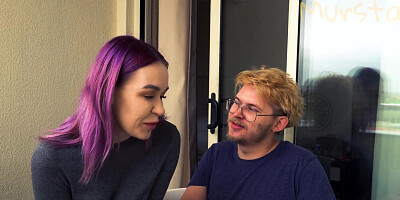 Step sister learns to do blowjob.