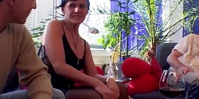 A sexy babe from Germany gets smashed by two hard cocks