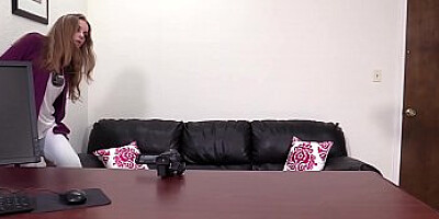 Kinky babe Tapanga fed cum after 1st anal casting fuck