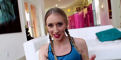 Big ass blonde with pigtails will get sodomized hard today