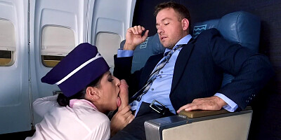 Guy takes advantage of first class ticket for coition on plane