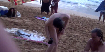 REALBEACHFL # 42 TEENAGER NATURIST BELLOWING CAUGHT ALLEGIANCE BARE