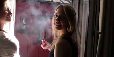 Rookie lesbians are willing to slowly start masturbating