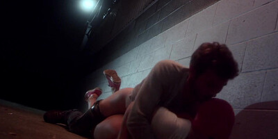 James Deen Punishes Dahlia Sky in Back Alley Anal Fuck