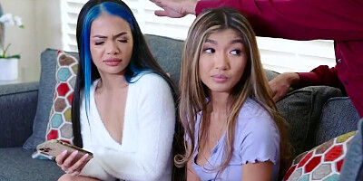 Clara Trinity & Paisley Paige are fucking in a 3some