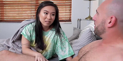 Tiny Asian Discovers Step-Uncle's Big Cock - Kimmy Kim -