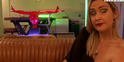 Old French lady is handling two cocks at the same time