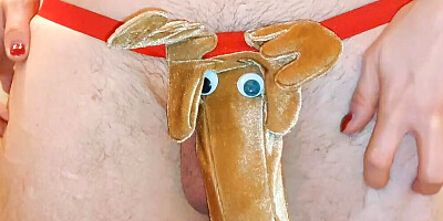 Rudolph Gets His Nose Polished! A Slow Christmas Handjob (Milking-time)