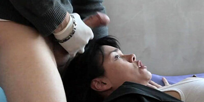 Two hardcore brothers fuck their father's new asian wife together
