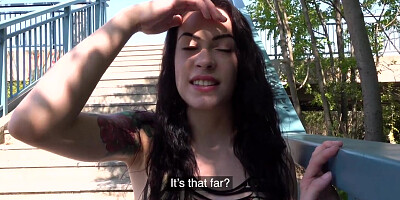 Public Agent Hot creampie climax for petite babe Anna De Ville