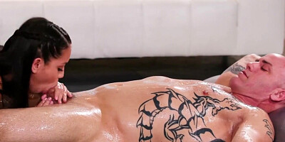 NuruMassage Pervy Client Coaxes Alina Lopez to try Nuru 4 first Time